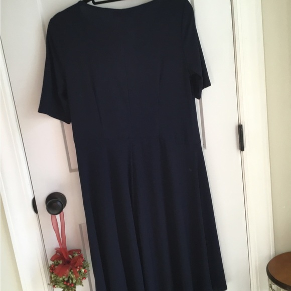 Perceptions Navy Blue Midi Dress Size Medium - Picture 2 of 5